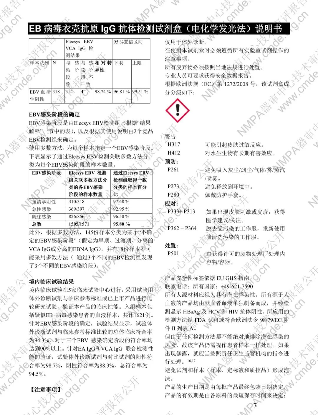 羅氏EB病毒衣殼抗原IgG抗體檢測試劑盒三類IVD新品審評報告公開(圖20)