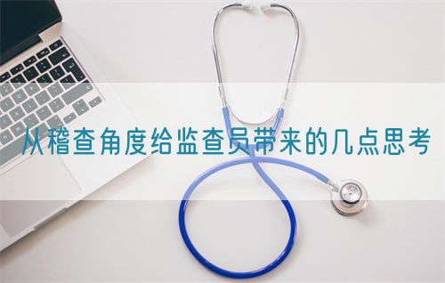 從稽查角度給監(jiān)查員帶來的幾點(diǎn)思考(圖1)